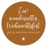 Verschlussetikett Wundervolle Weihnachten