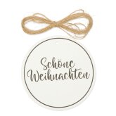 Geschenkanhänger Schöne Weihnachten Weiß...