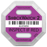 ShockWatch 2 Sto�indikatorlabel mit Warnhinweisaufkleber (violett)-1