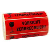 Warnetikett VORSICHT ZERBRECHLICH 150 x 50 mm-1