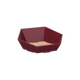 Pr�sentkorb 6-eckig mini 162 x 155 x 44/74 mm (Aubergine)-1