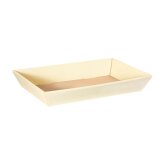 Pr�sentkorb 4-eckig mittel flach 336 x 196 x 53 mm (Creme)-1