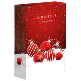 Pr�sentkarton Weihnachtskugel f�r 3 Flaschen 360 x 250 x...