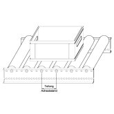 Freilaufende Rollenbahn 2000 mm x 600 mm Teilung = 75 mm-2