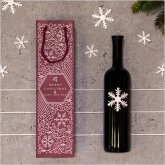 Flaschentasche f�r 1 Flasche 100 x 85 x 360 mm (Snowflake)-2