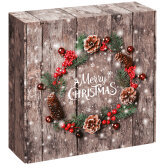 Geschenkbox Weihnachtskranz 198 x 190 x 99 mm-1