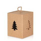 Geschenkbox mit Sichtfenster Tannenbaum 100 x 100 x 120 mm-1