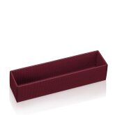 Schatullenboden "Modern Bordeaux" für 1 Flasche 380 x 90 x 90 mm