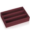 Schatullenboden "Modern Bordeaux" für 3 Flaschen 380 x 250 x 90 mm