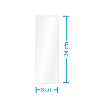 Klarsichtbeutel für 1 Flasche Piccolo 240mm x 80mm (Transparent)