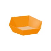 Pr�sentkorb 6-eckig klein 202 x 195 x 52/92 mm (Orange)-1