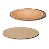 Dekoplatte Oval in Baumscheibe/Natur 200 x 150 x 4 mm-1