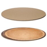 Dekoplatte Oval in Baumscheibe/Natur 300 x 200 x 4 mm-1