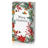 Pr�sentkarton Merry Christmas f�r 2 Flaschen 360 x 180 x...